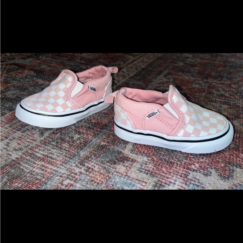 Vans Pink Checkerboard Baby Shoes